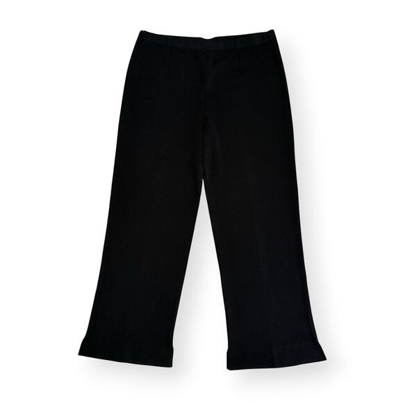 Ming Wang Pants - Ming Wang Black Pull On Pants Womens L Office Career Minimalist Quiet Luxury